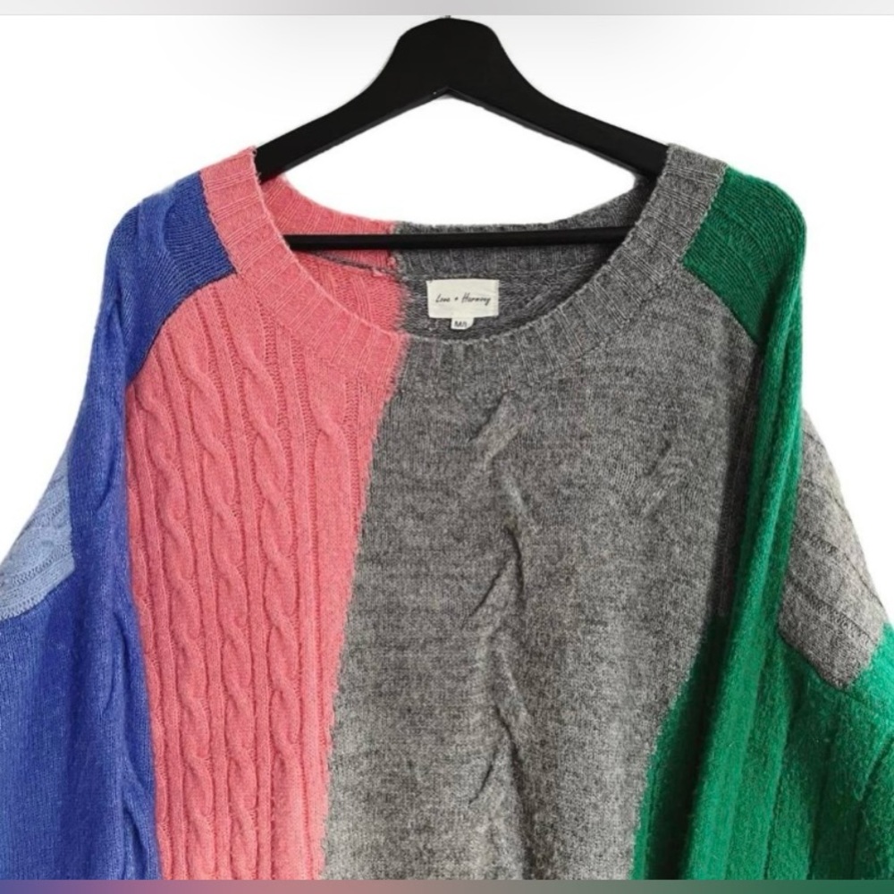 Colour Block Patchwork Sweater